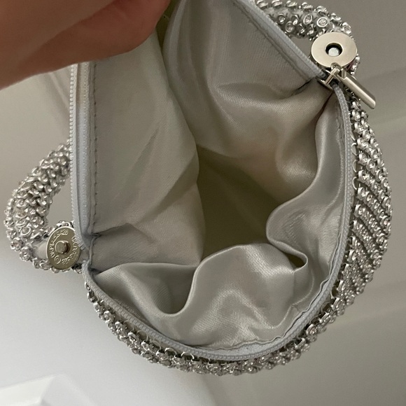Silver Rhinestone Mini Handbag - Picture 5 of 5